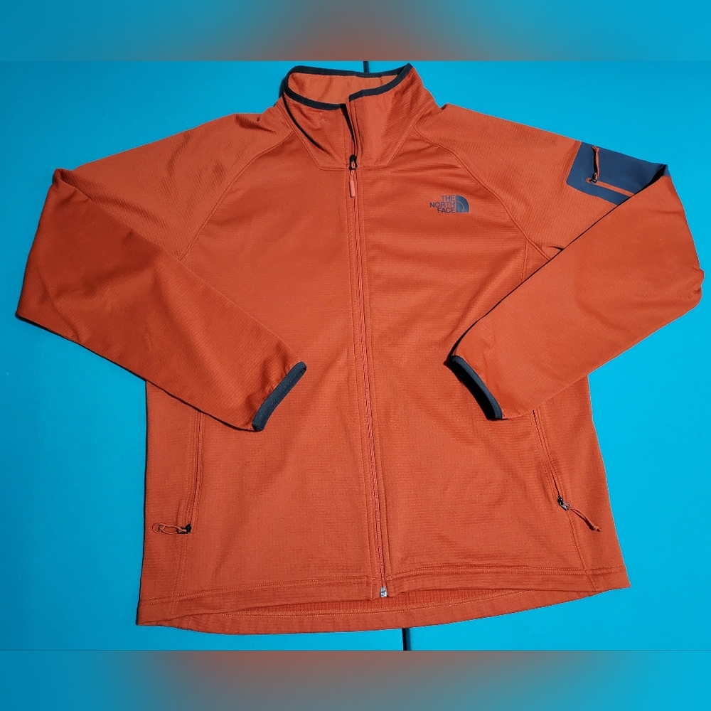 The North Face Borod Full Zip Men's Fleece Jacket Orange Size XL